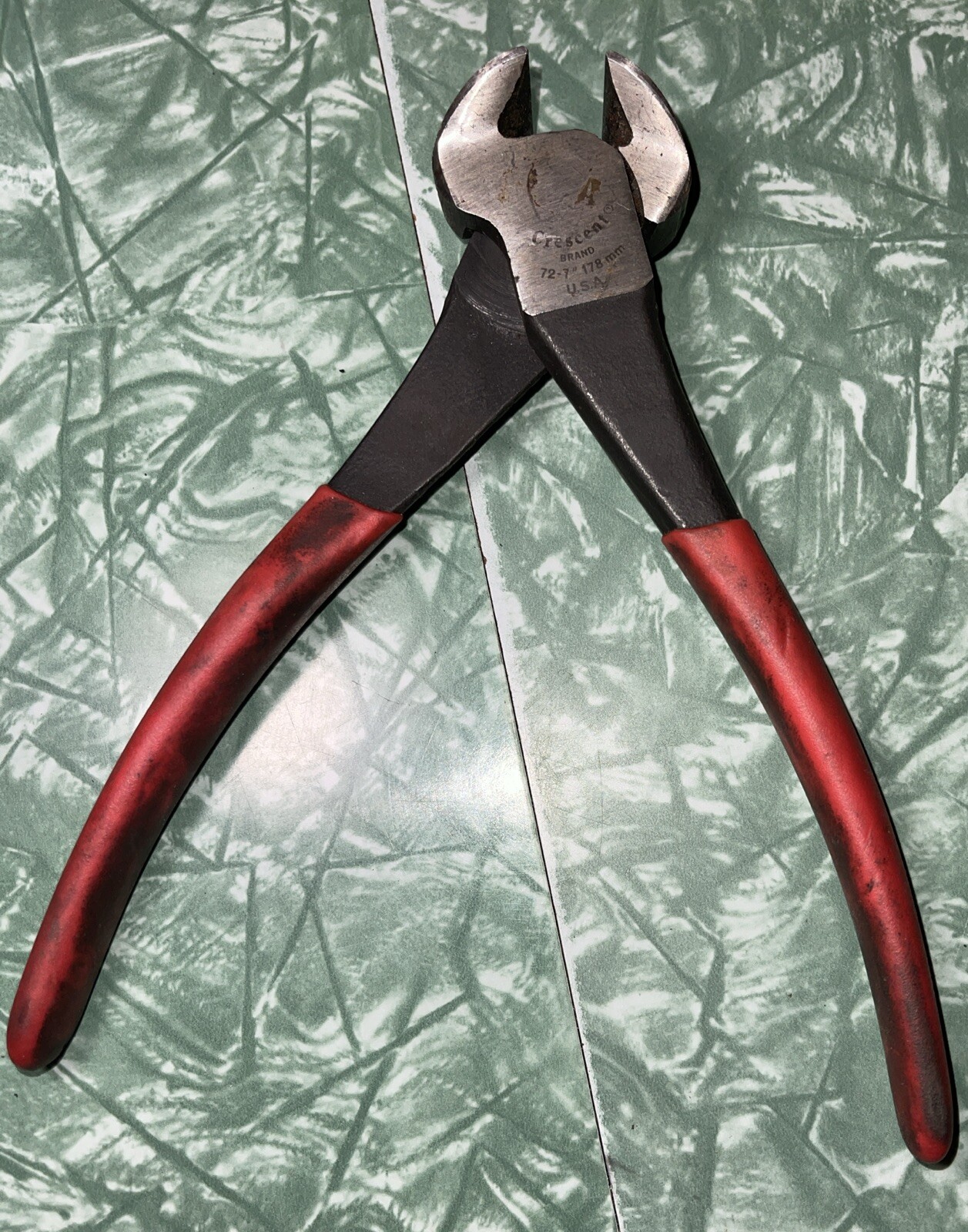 Vintage Crescent Nipper End Cutting Tool 7.25″ Long 72-7 178mm Made in USA