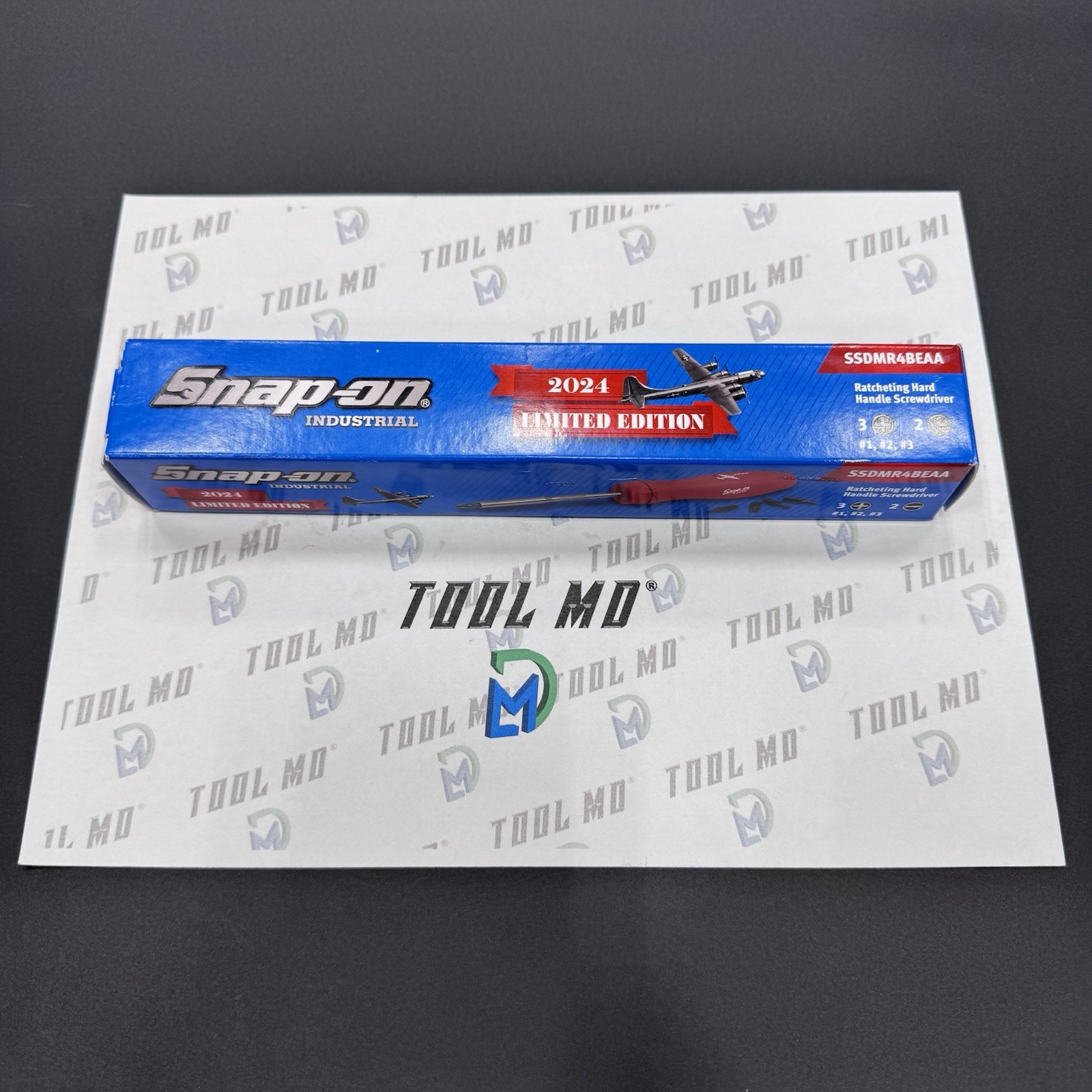 Snap-on Tools USA RARE LIMITED 2024 AIR SHOW Ratcheting Screwdriver SSDMR4BEAA