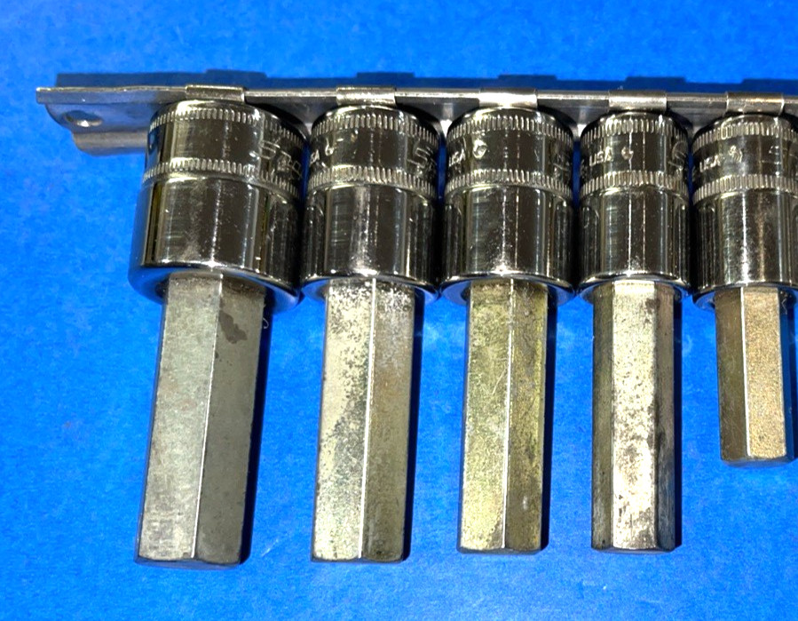 SNAP-ON TOOLS 11 PIECE 3/8 DRIVE METRIC HEX BIT SOCKET DRIVER SET 4MM TO 14MM