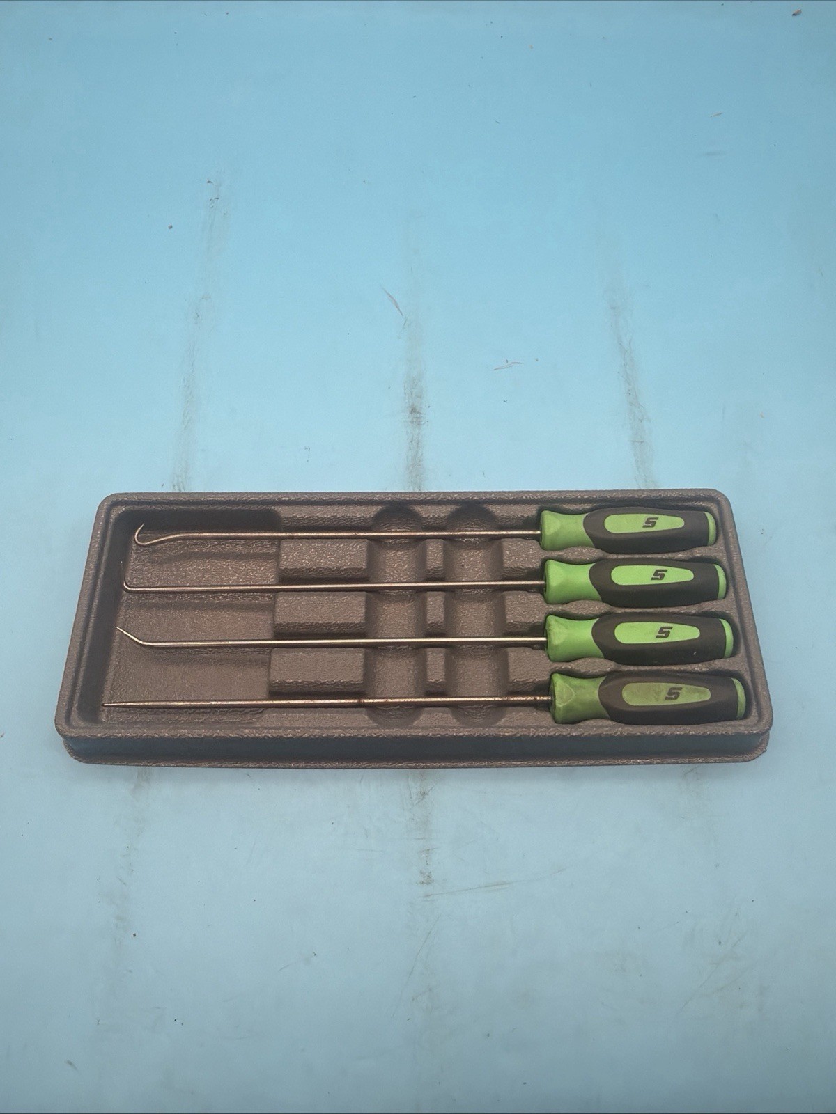 Snap-On 4PC Mini Instinct Soft Grip Long Pick Set (GREEN) USA🇺🇸 – SGLASA204CG