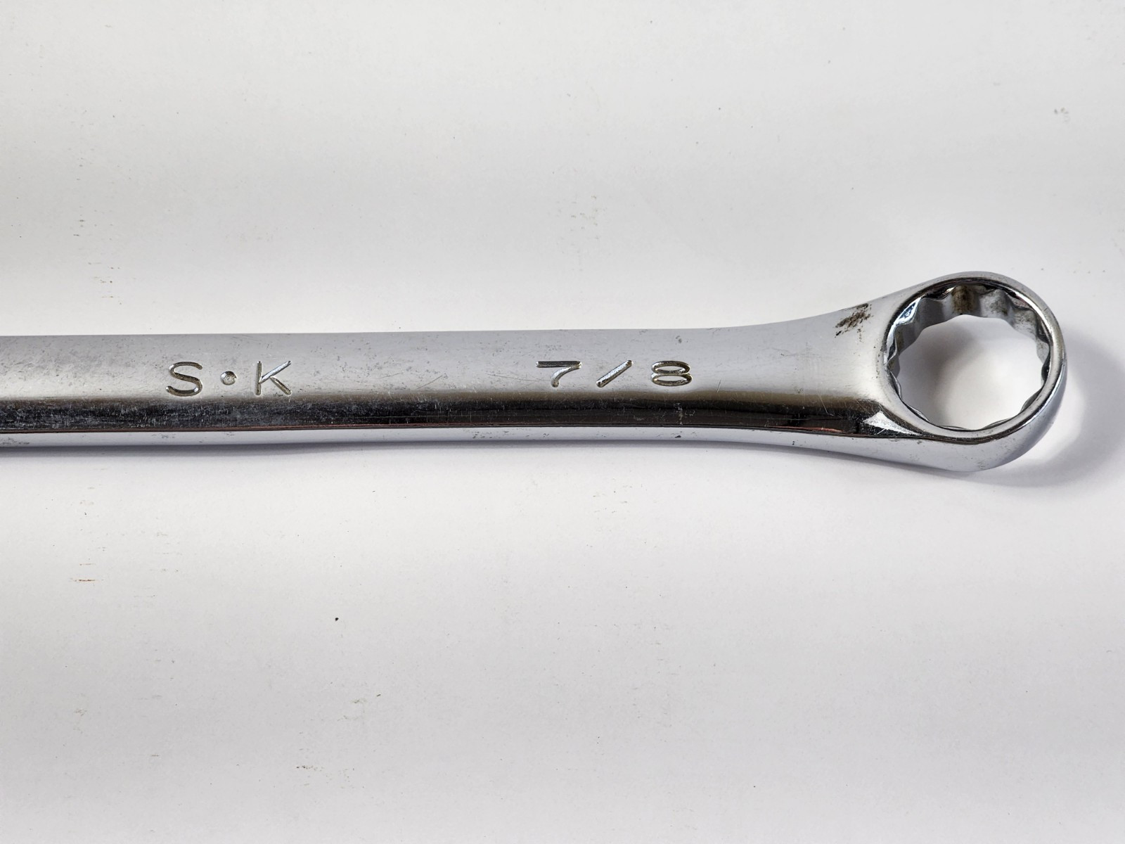 SK Professional Tools 88228 7/8″ 12pt SuperKrome Fractional Combo Wrench USA