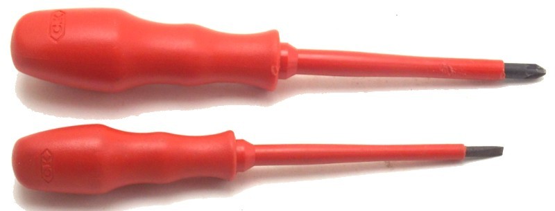 2 C.K Tools Electric Insulation Screwdriver Phillips 4733 Slotted 473 Germany