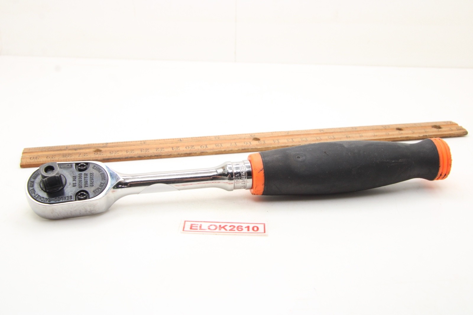 SNAP ON FHR80 3/8″ Drive Quick Release Black/Orange 80 Tooth Ratchet USA