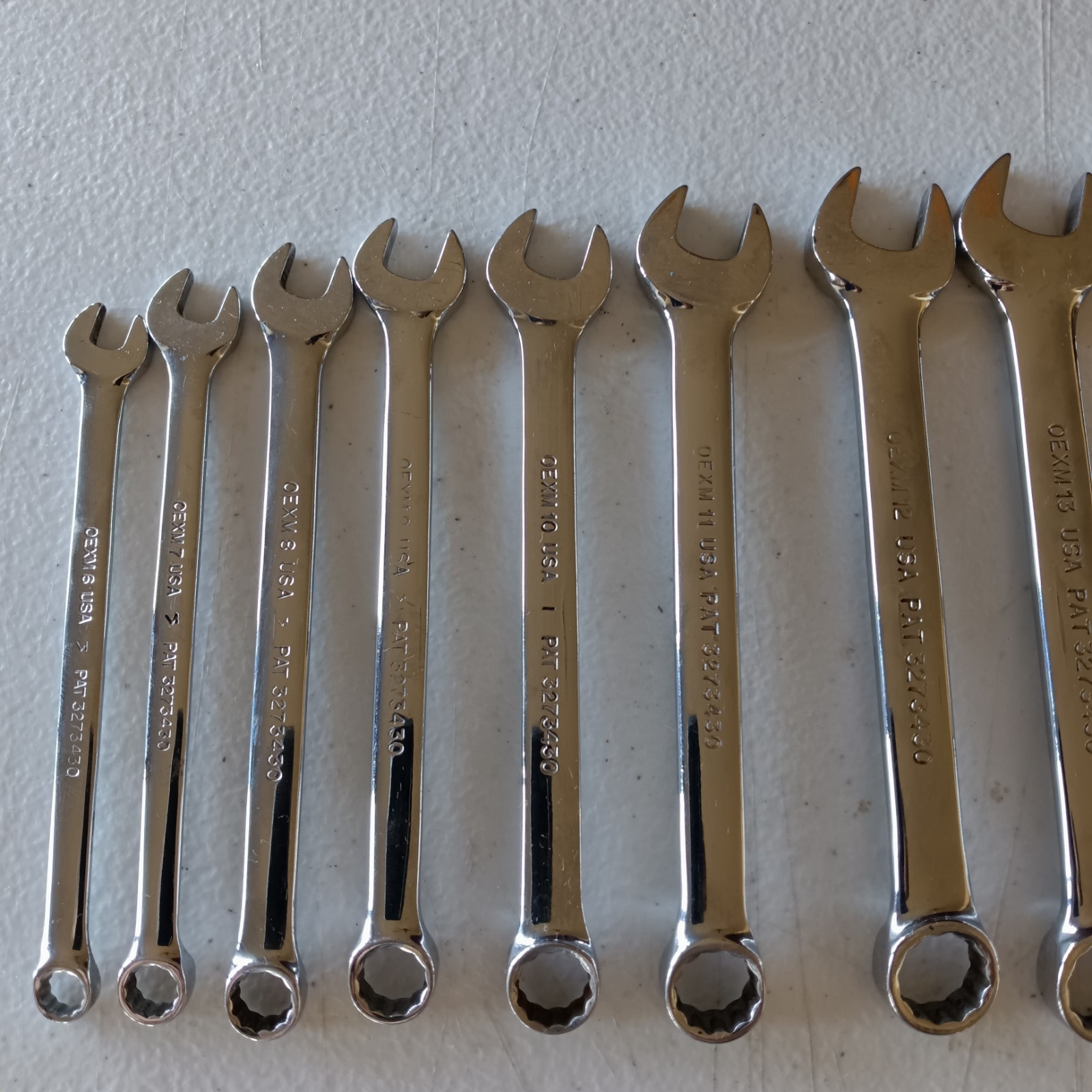 Snap On Tools OEXM Wrench Set 6mm – 24mm Metric Combination 12PT – 19 piece