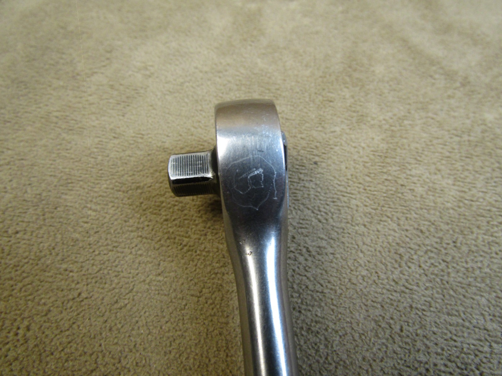 NICE! SNAP ON NO.GTM739 1/4″ DRIVE 4.5″ SHORT HANDLE INDUSTRIAL FINISH RATCHET