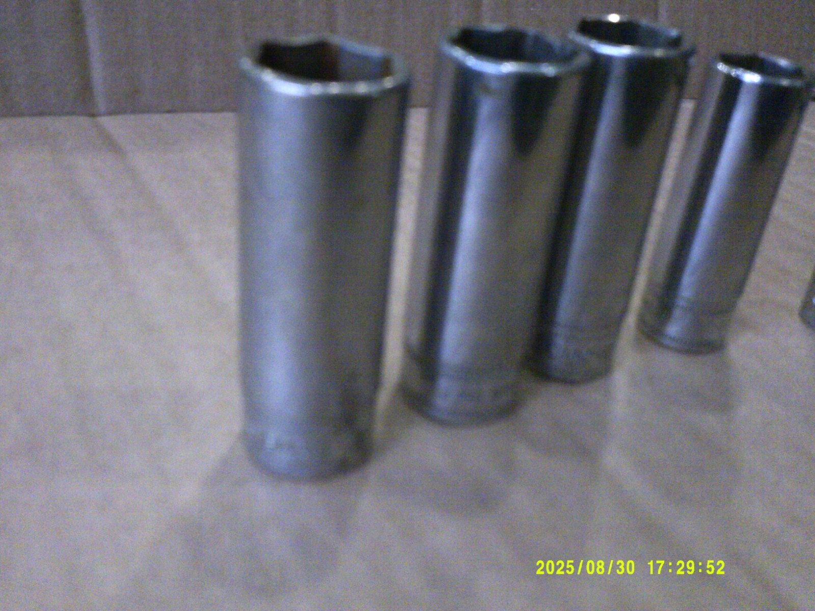 SET OF 6 Snap-On 3/8″ DRIVE 6 pt SOCKETS Metric 19mm 18mm 17mm 15MM 12MM & 9MM
