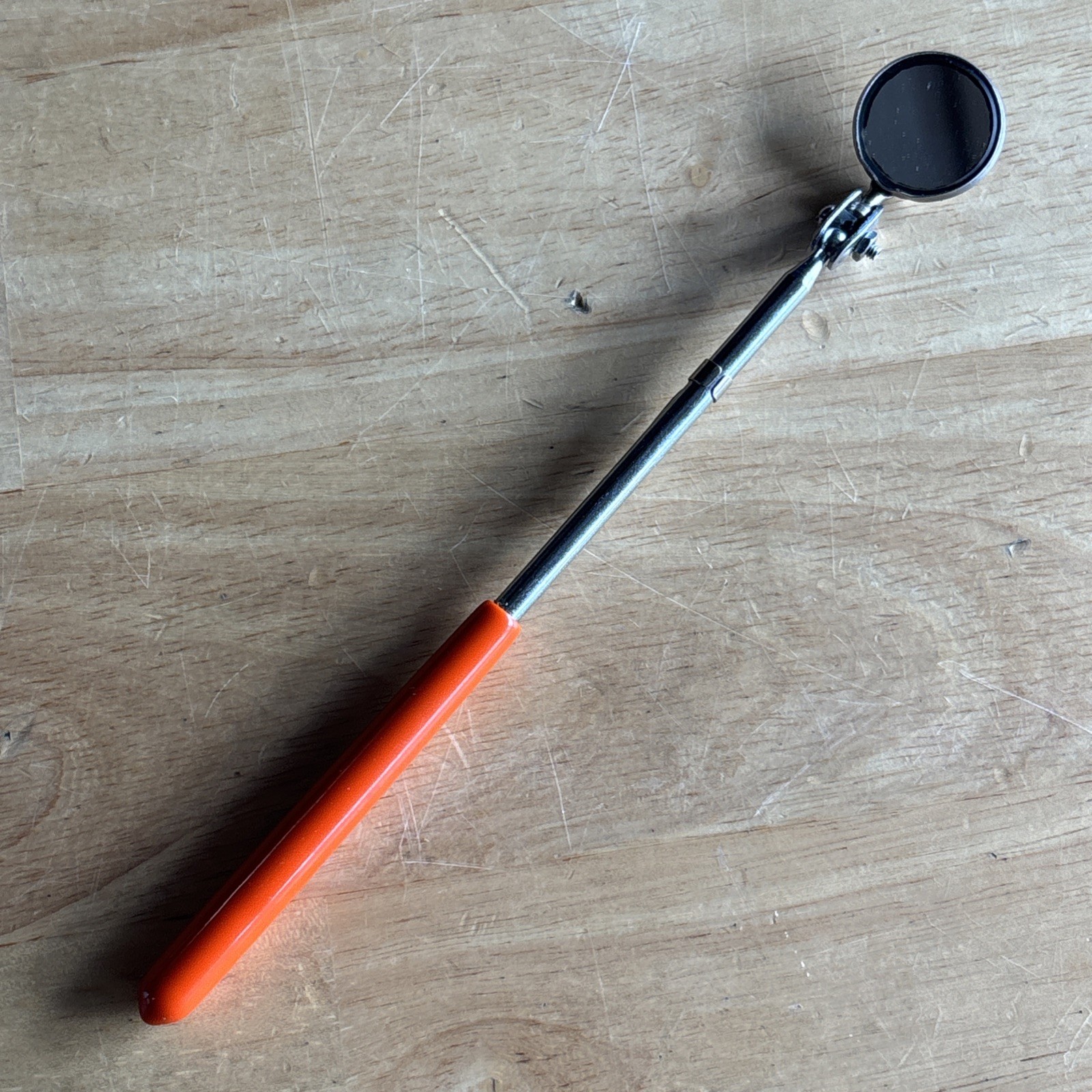 Craftsman 7.5″ Pocket Swivel Inspection Mirror Orange NON Telescoping USA READ
