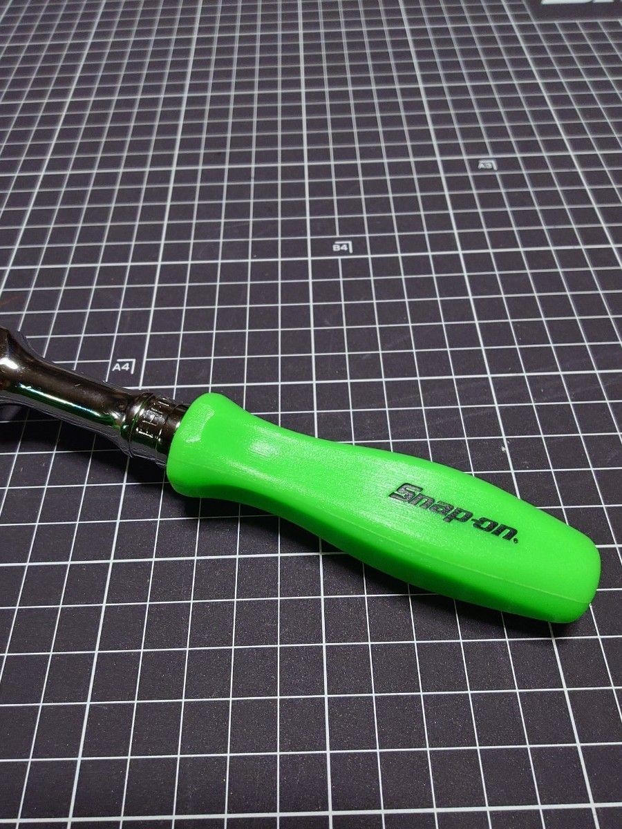 Snap-on / FHFD80A 3/8 Drive Short Flex Ratchet Green Hard Grip USA New Old Stock