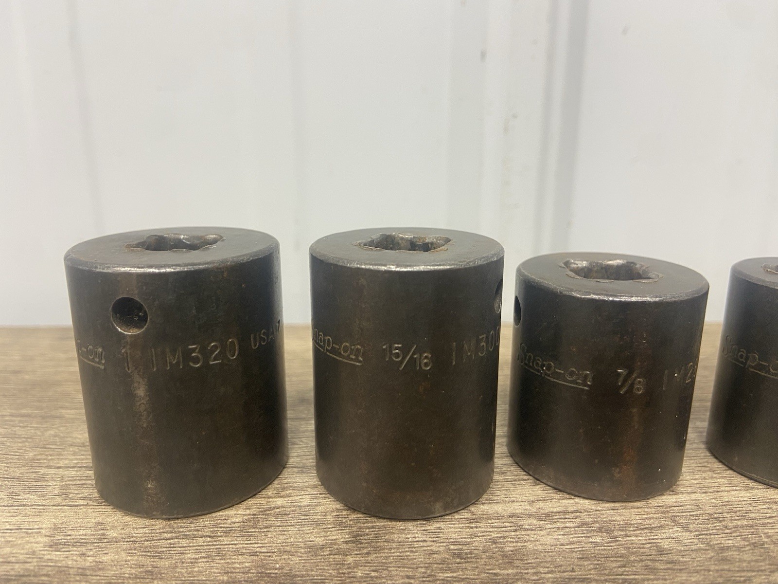 Snap-on SET 9 pc 6 point 1/2″ Dr IM320-IM120A Shallow Impact Socket Set