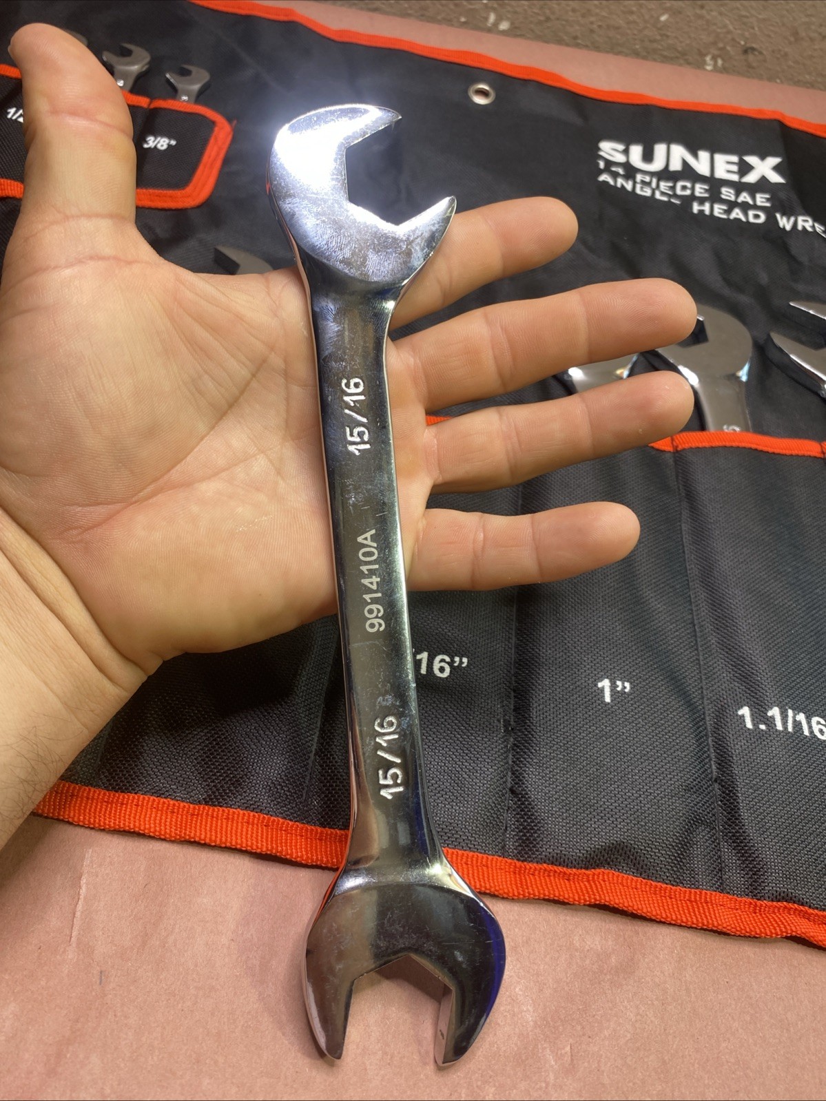 Sunex Tools 9914A 13 Piece Angle Head SAE Wrench Set
