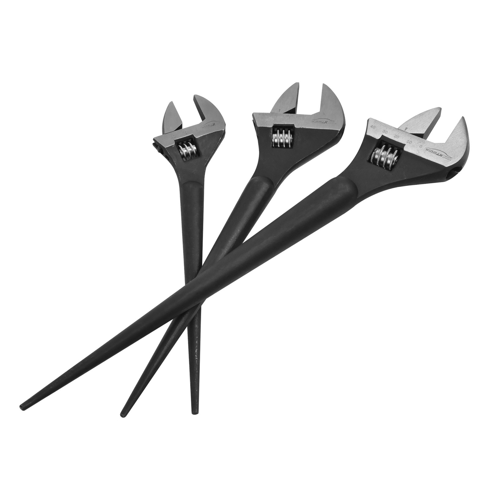 10″ 12″ 16″Adjustable Construction Spud Wrench Set SAE &Metric Scale Marked 3pcs