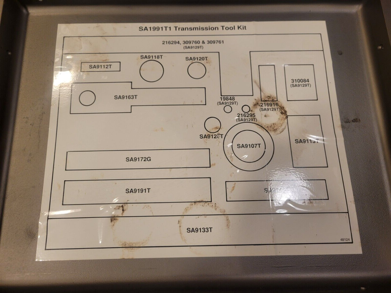 Kent Moore J-1991T1 Saturn Transmission Tool Kit