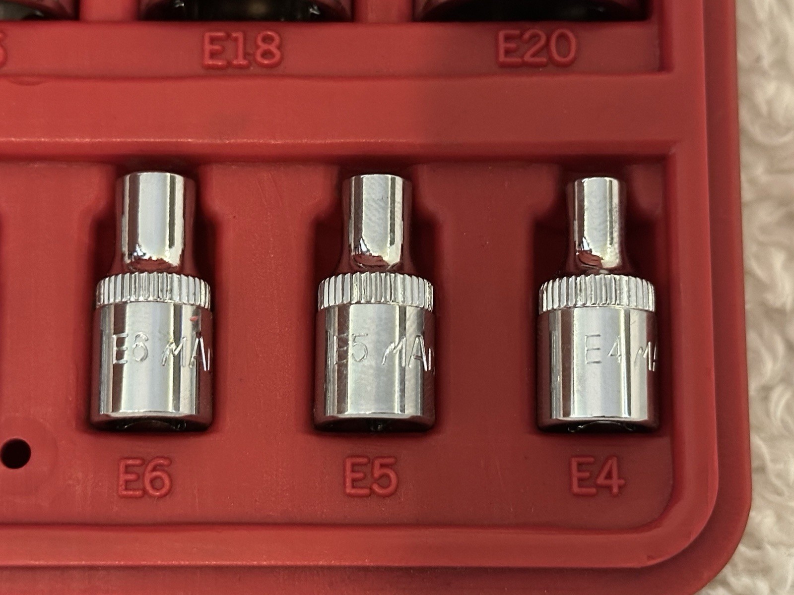 MAC Tools 11 Pc Torx Star Socket Set SMXVE11B E4 E20