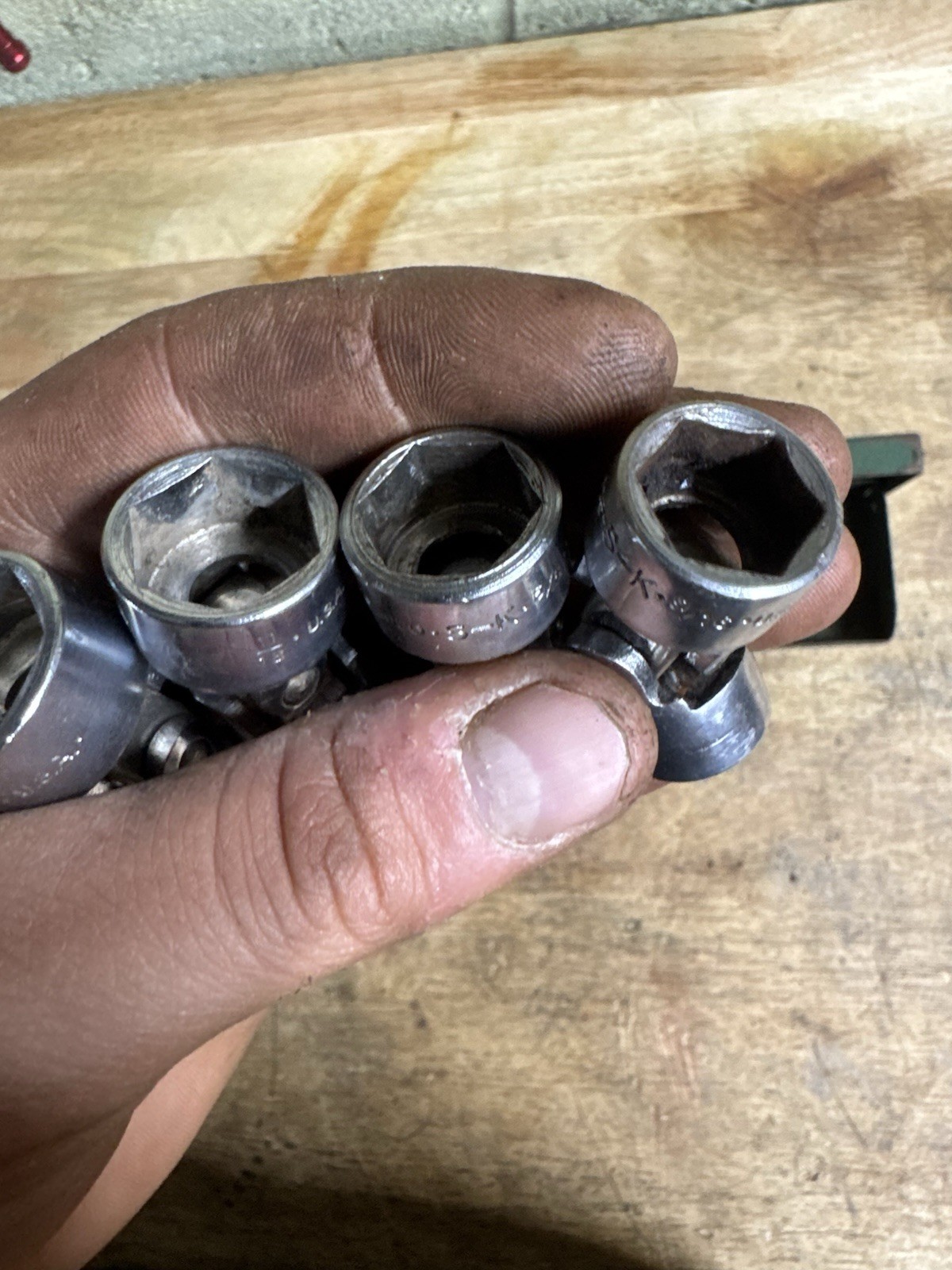S-K 7 Pc 6 Pt Universal Swivel Socket Set 3/8”-3/4”USA