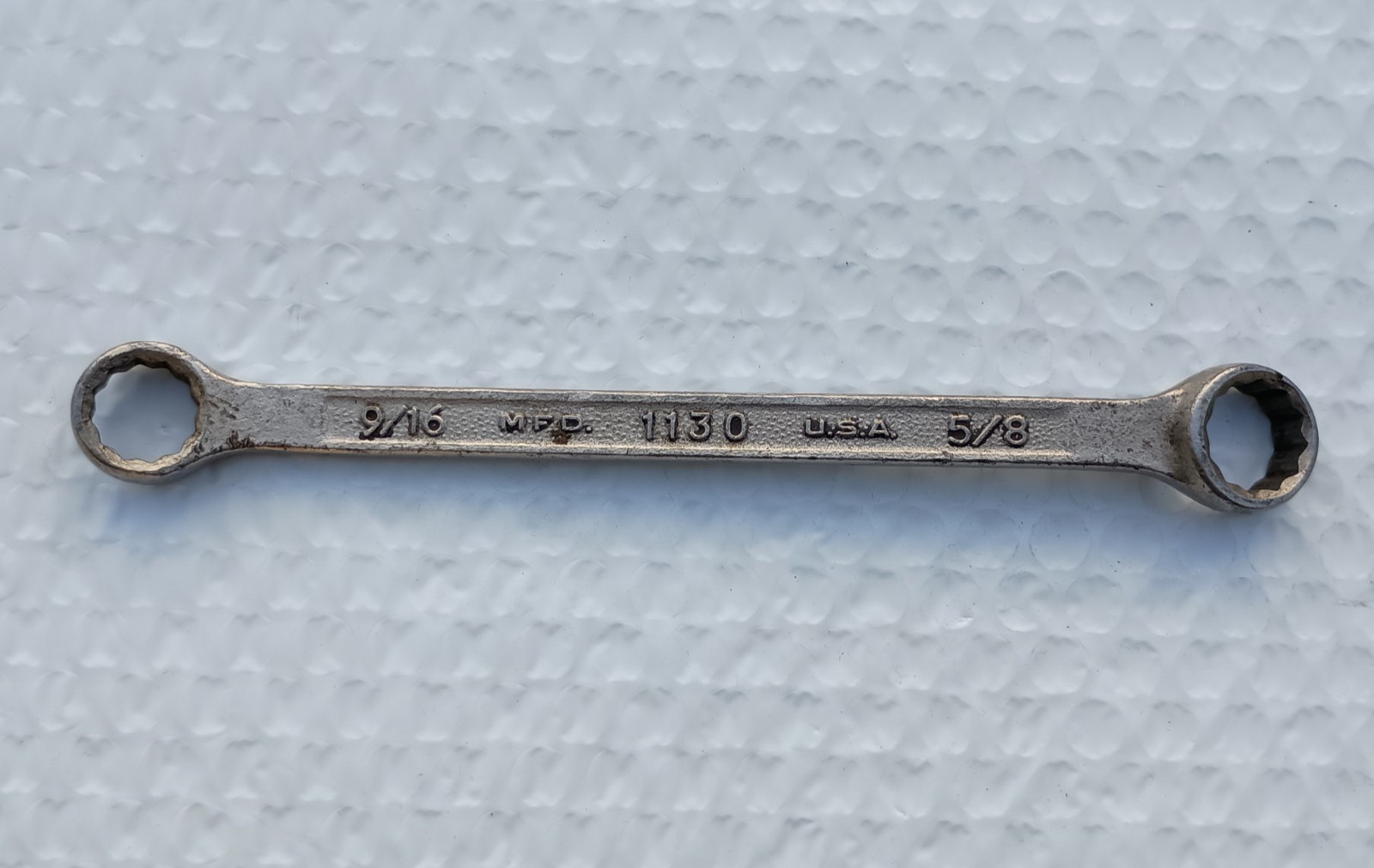 PLUMB 1130, 9/16″ x 5/8″ DOUBLE BOX WRENCH, 7.75″ LONG, OFFSET, 12 POINT.