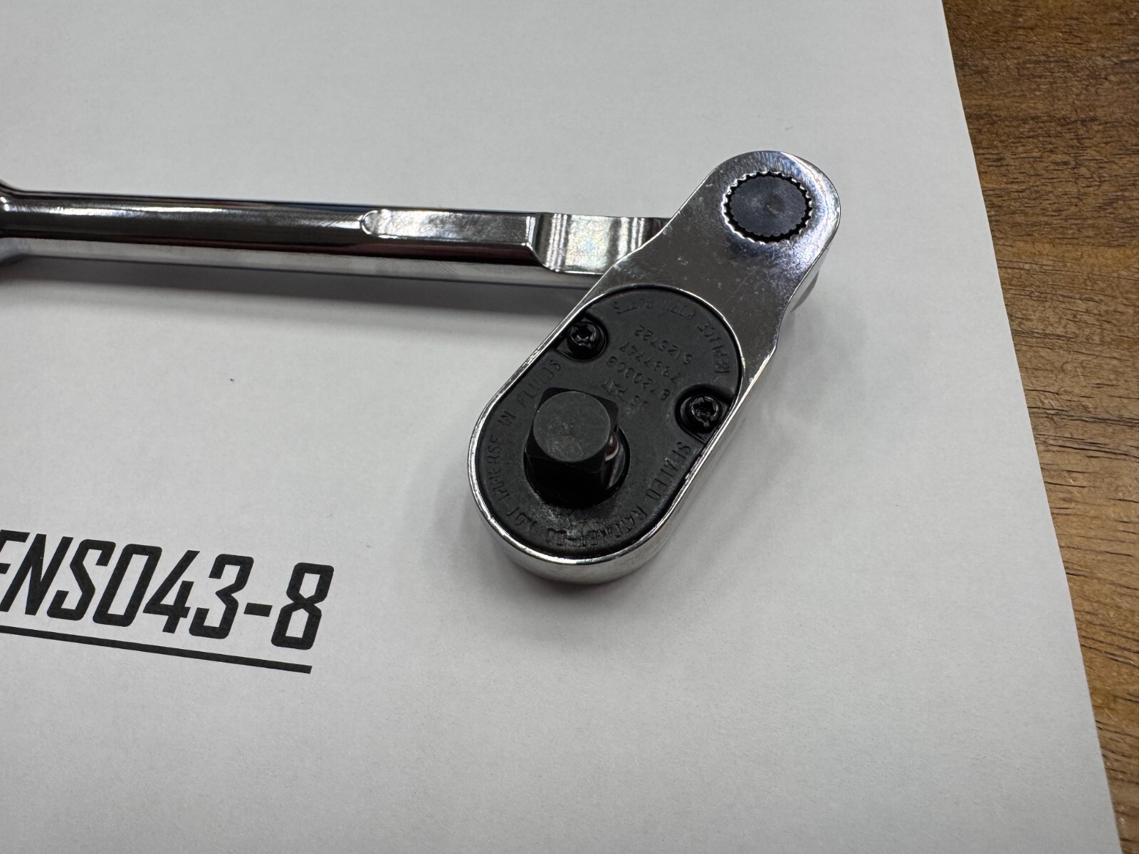 Snap-on Tools USA NEW 3/8″ Drive Chrome Multi-Position Head Ratchet F80MP