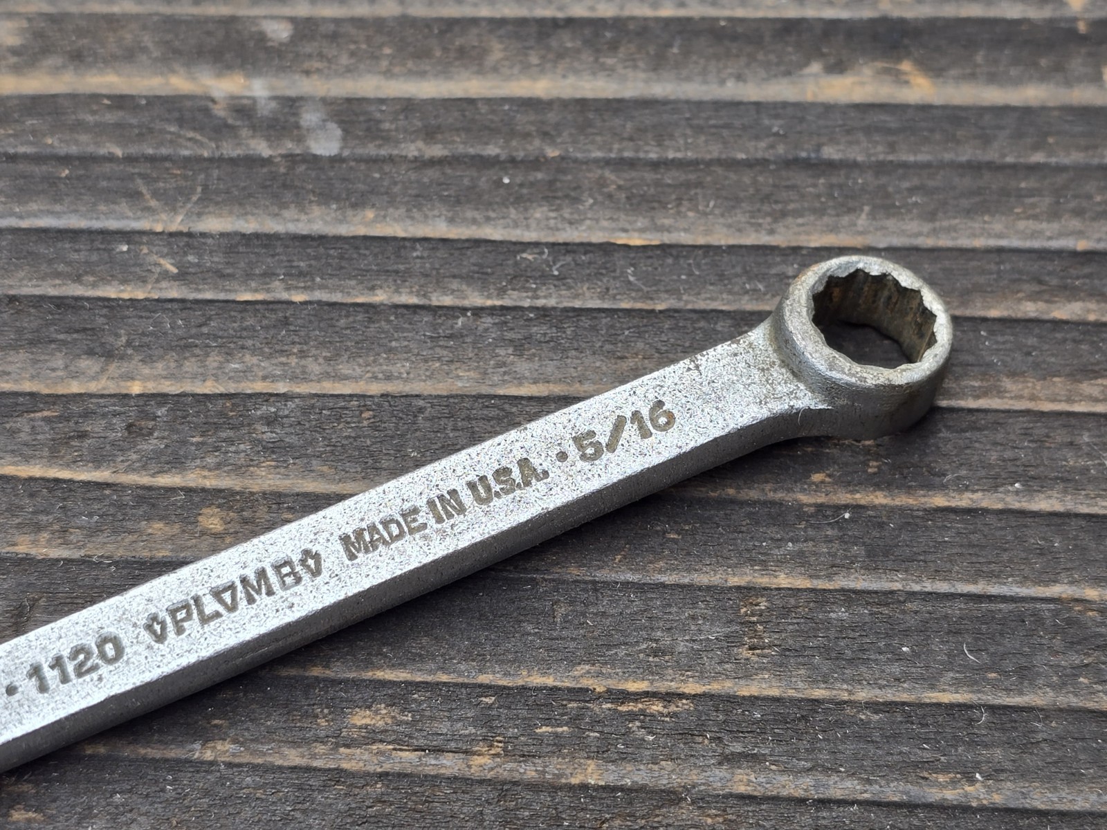 PLUMB PLOMB 1120 Double Box End Wrench 3/8” x 5/16” USA