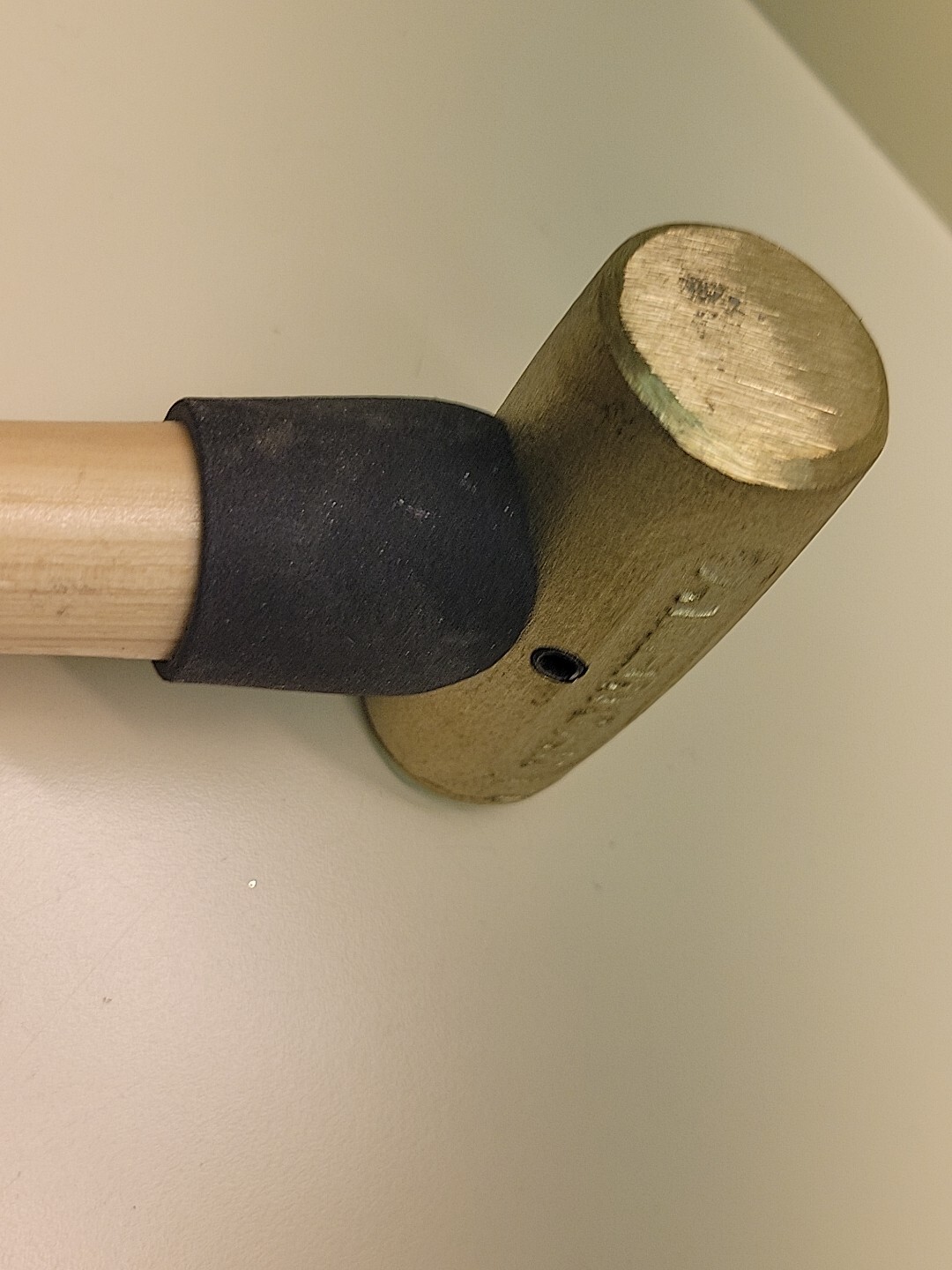 1 Lb Brass Hammer Hickory Handle 1 Pound Brass New Old Stock