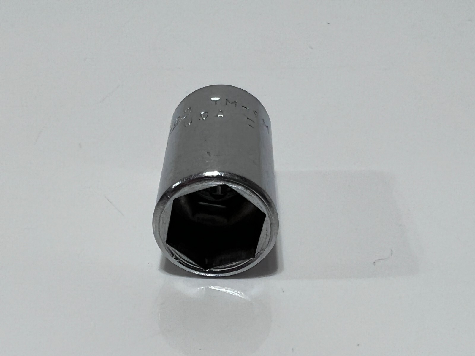 Vintage Snap-On Tools USA TM-9M (TMM9) 9mm Shallow Socket 1/4” Drive 6 Point