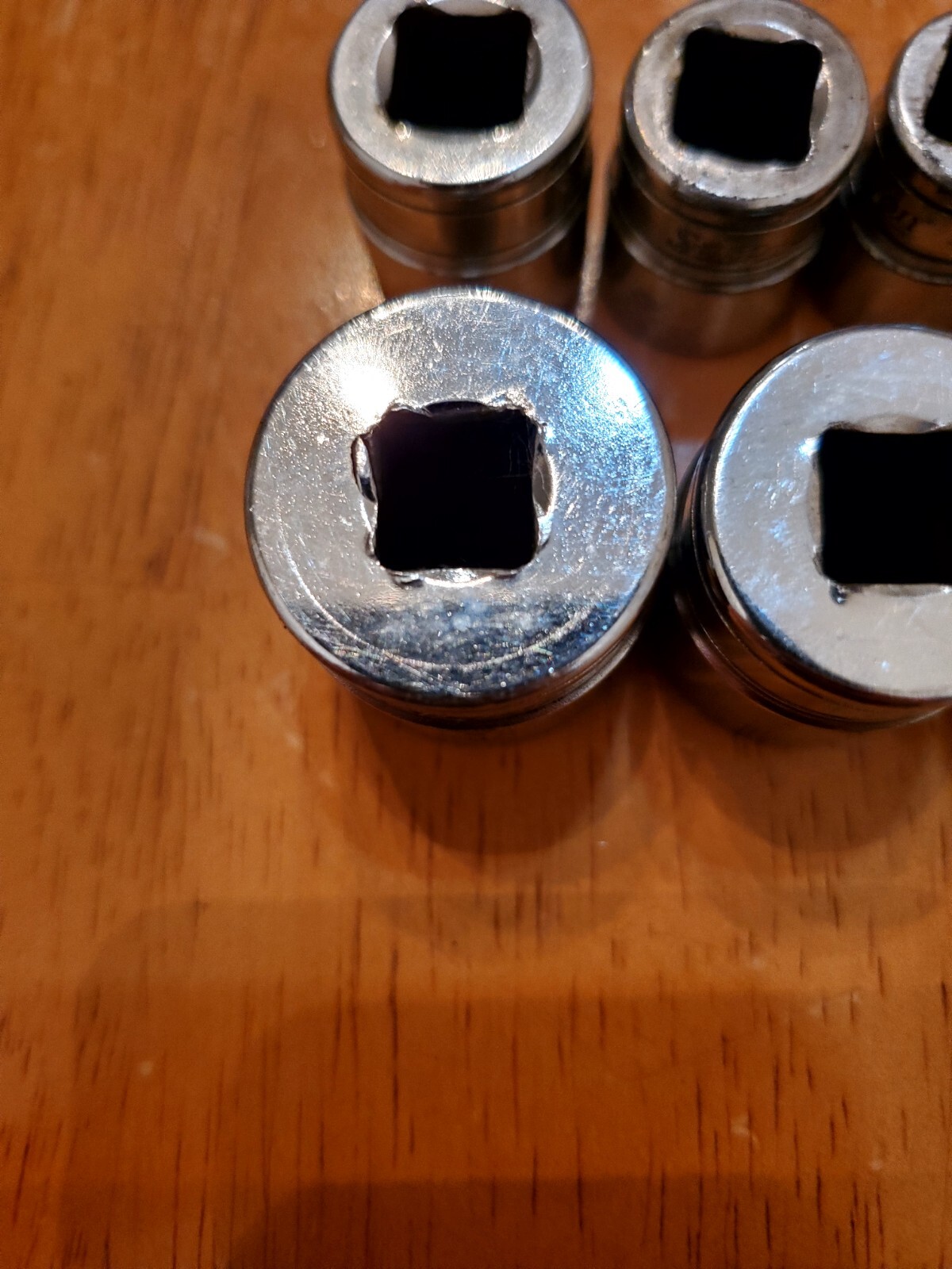 Snap On 3/8 Drive 5/16-7/8 6PT Shallow Sockets Lot Of 10