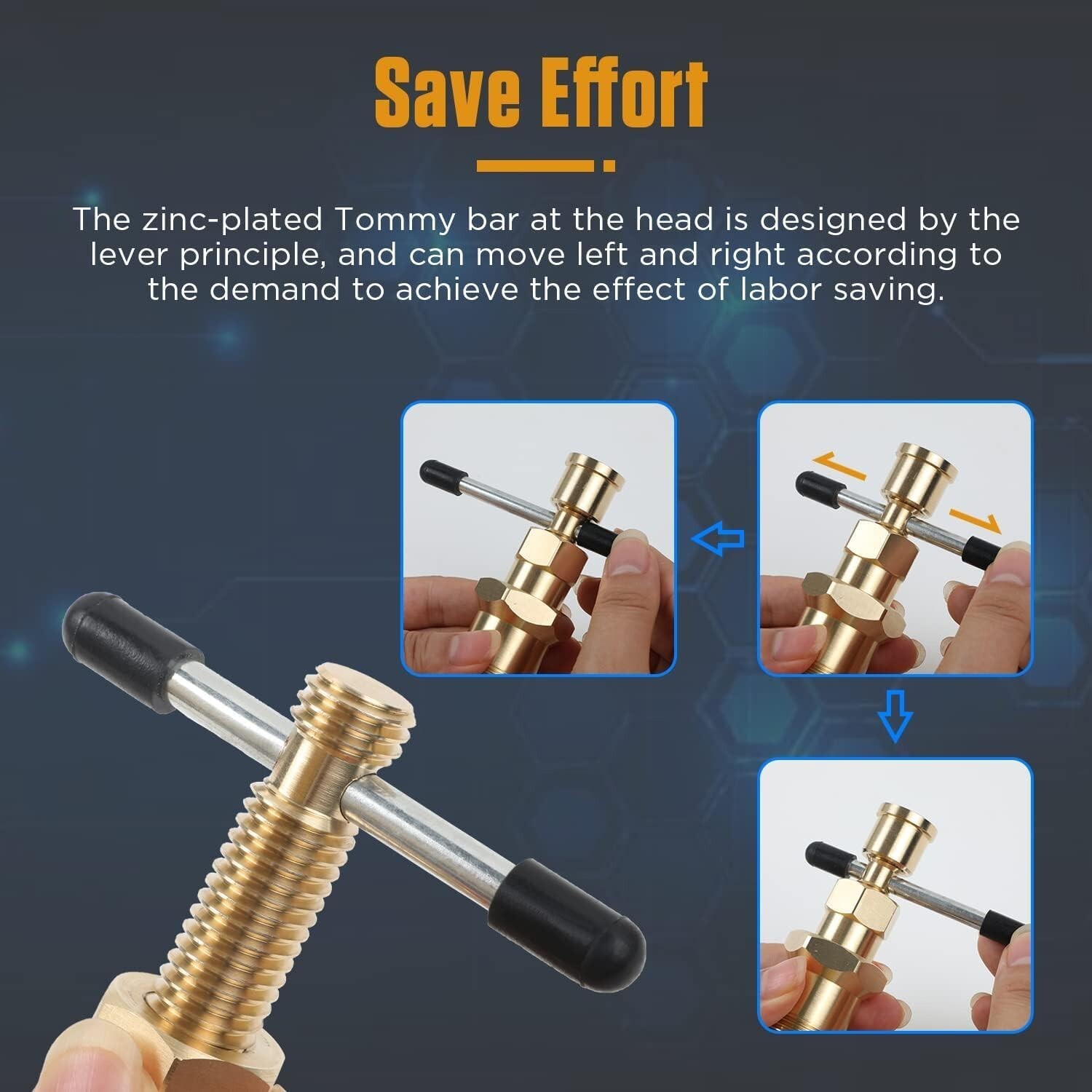 Brass Pipe Olive Fitting Thread Remover 1/2» & 3/4» Ferrule Sleeve Puller Tool