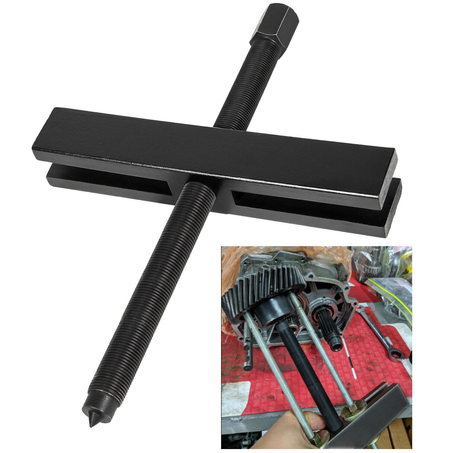 522 Large Gear and Pulley Puller Tool for Spread: 2″ to 7-3/4″ 8-1/4″ Wide Block
