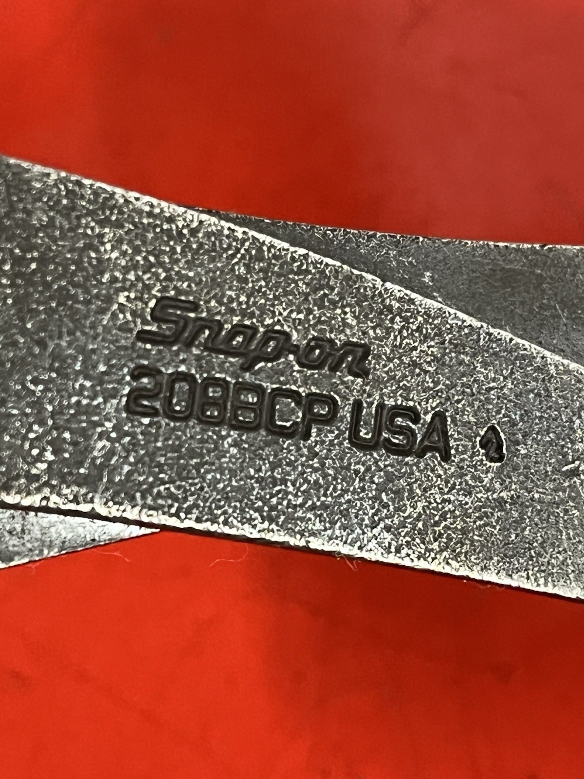 Snap-on 208BCP 8” Talon Grip Slip Joint Pliers Red Handles USA Made