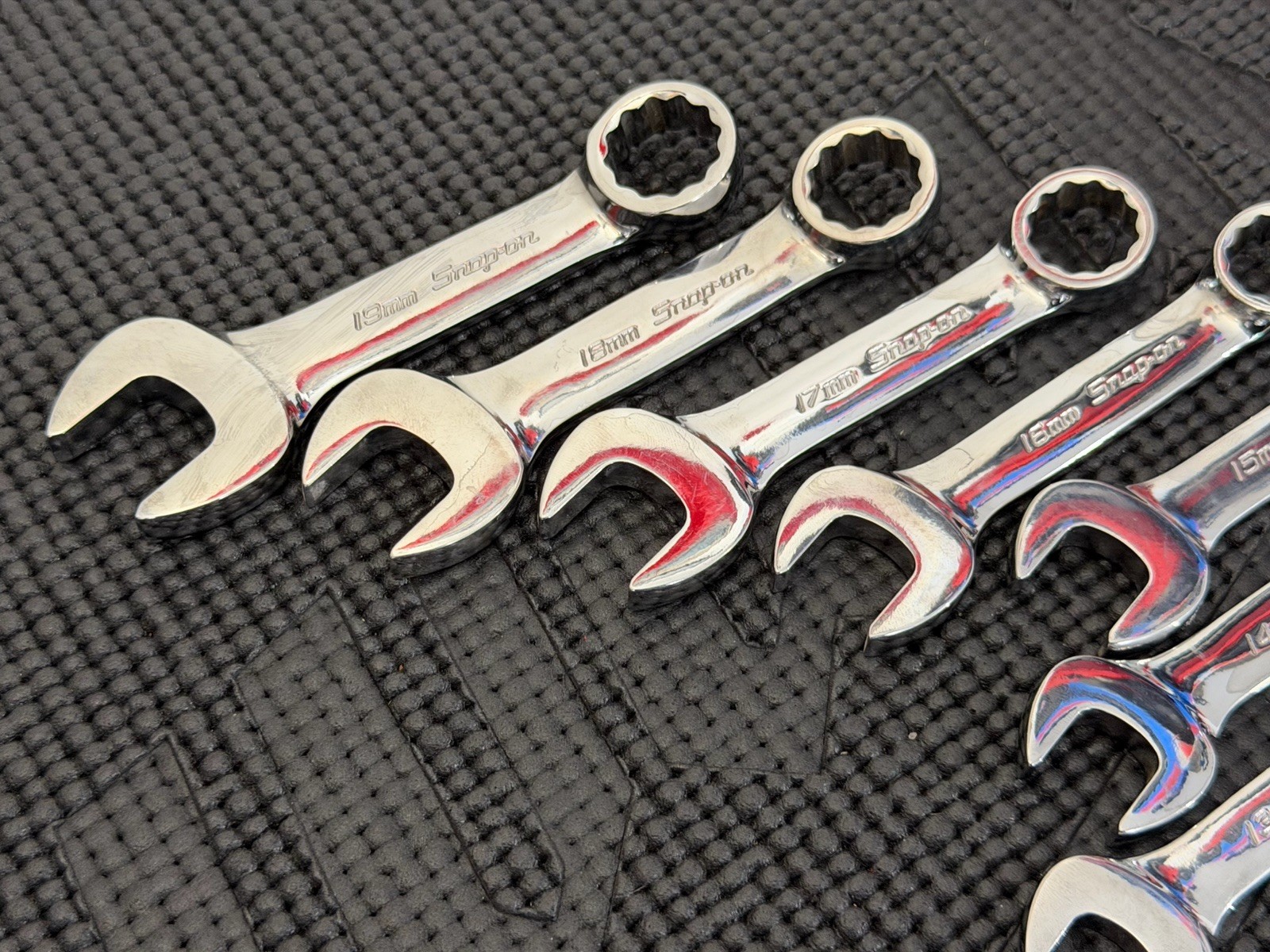 Snap-On 10PC Metric Flank Drive Midget Wrench Set (10-19 mm) USA🇺🇸 – OXIM710B