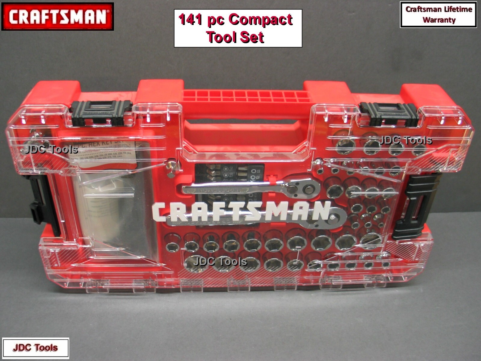 CRAFTSMAN TOOLS 141 pc Tool Set in a Compact Versastack Case 68 116 230