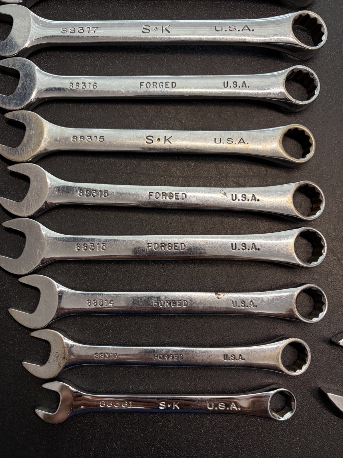 SK Tools Polished Wrench Lot Of 41