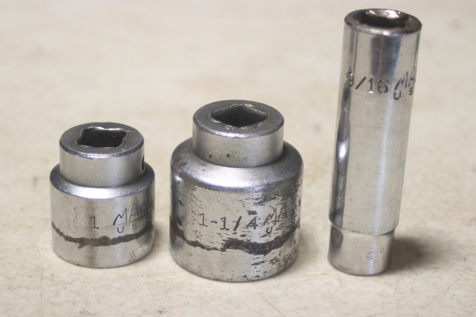 Lot of 50 MAC Tools 3/8 & 1/2 Inch Drive Sockets ALL Different SAE & Metric