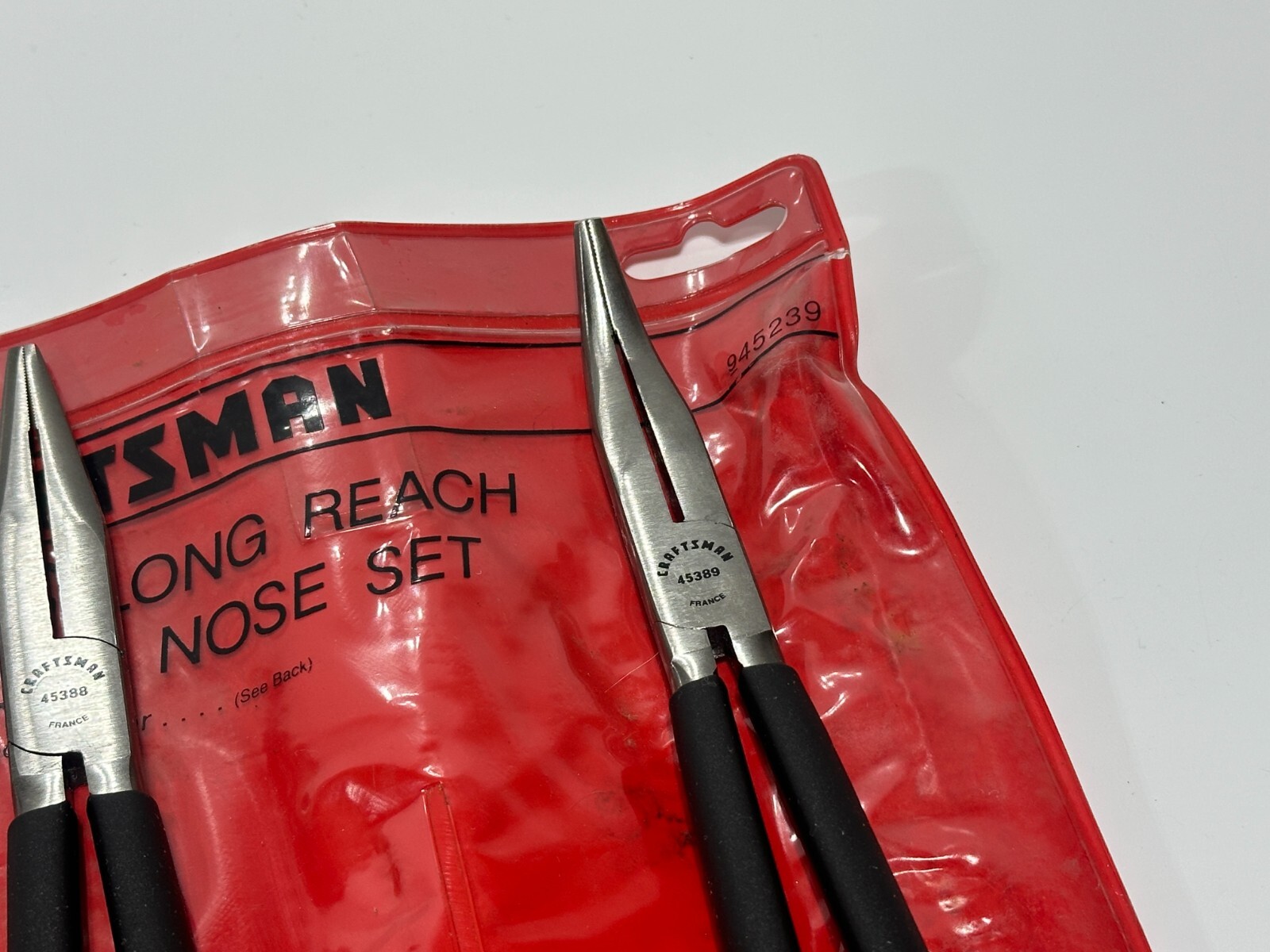 Craftsman Professional 45239 (FRANCE) Rare 2pc Extra Long Needle Nose Plier Set