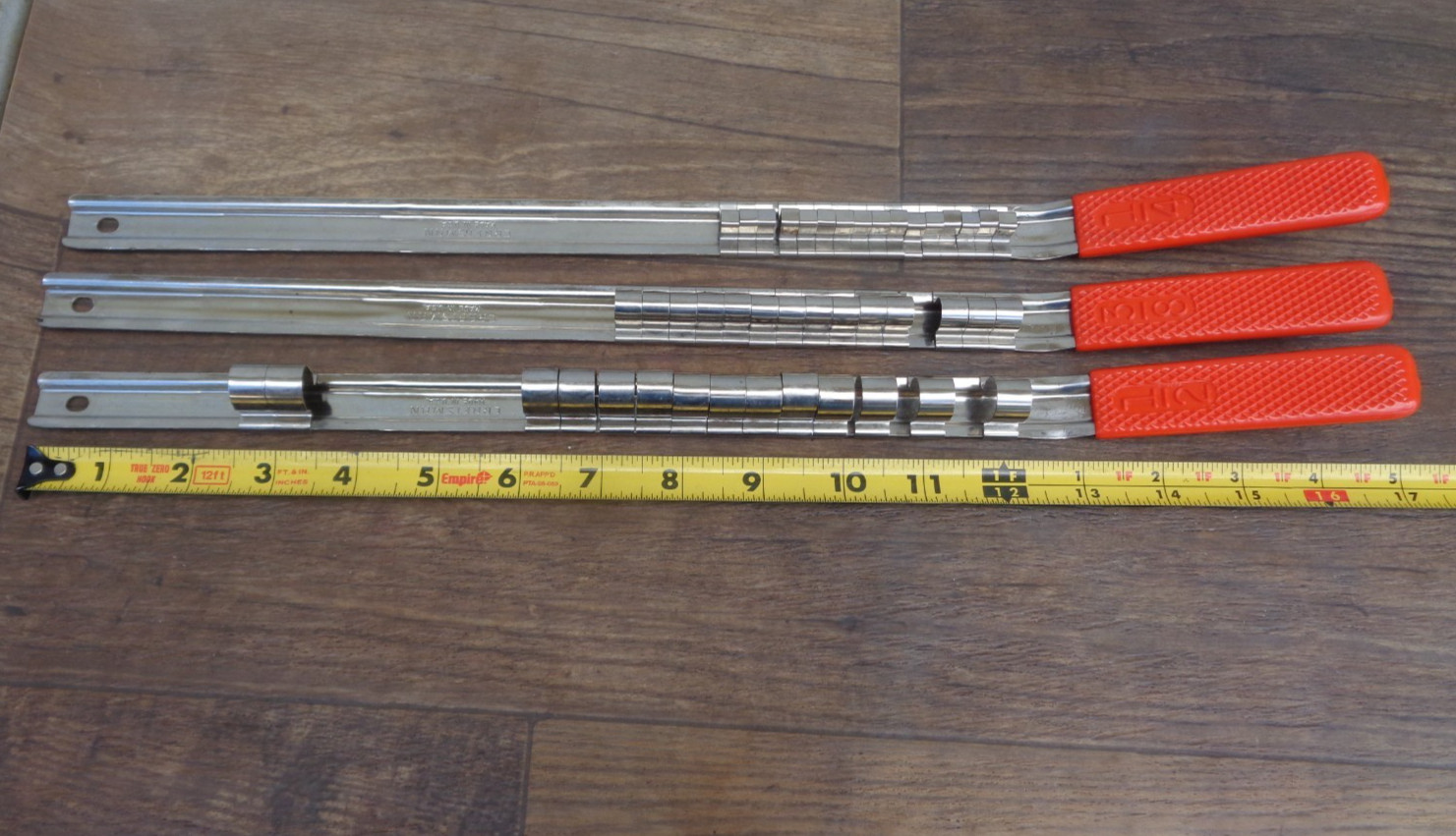 Vintage CRAFTSMAN Socket Rack/Rail Set – 3pcs – 1/4, 3/8, 1/2 Drive