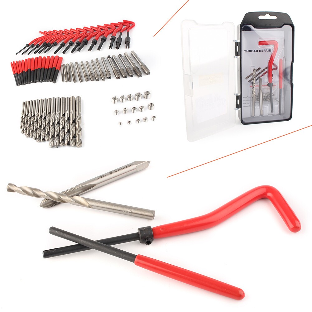 Metric Thread Repair Insert Kit M5 M6 M8 M10 M12 M14 Helicoil Car Pro Coil Tool