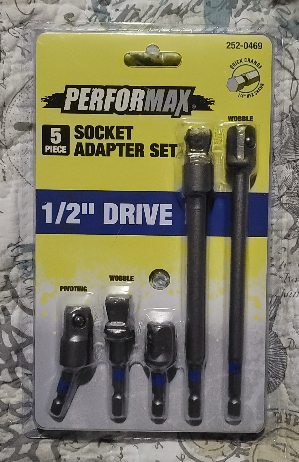 performax 5 piece sicket adapter set 1/2″ drive