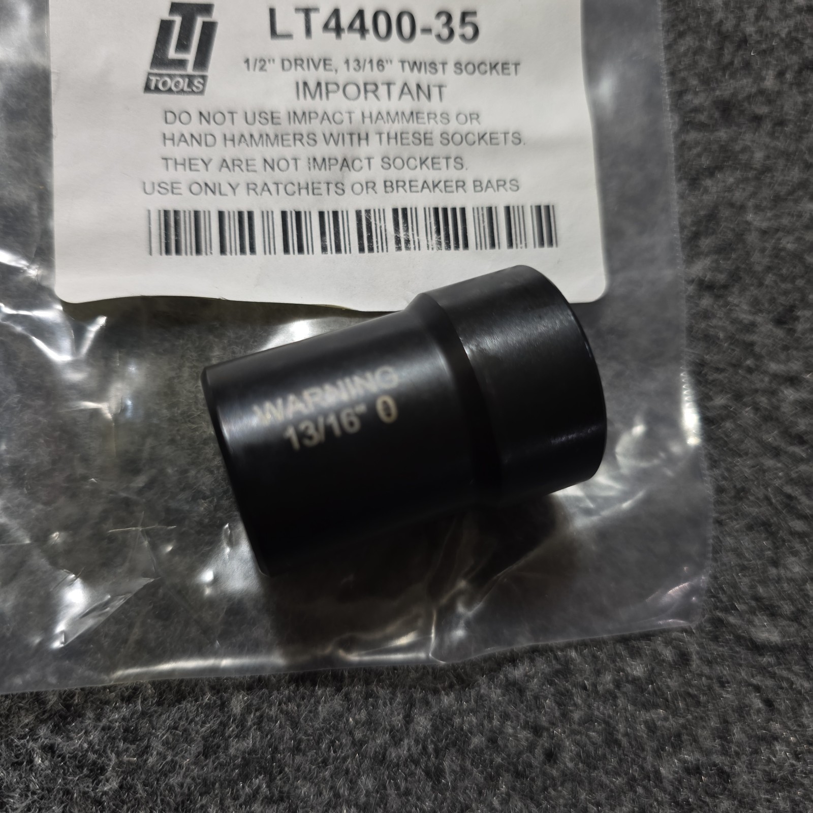 Twist Impact Sockets LTI Tools 1/2″ Drive 3/4″ & 13/16″ LT4400 2pk Lot New