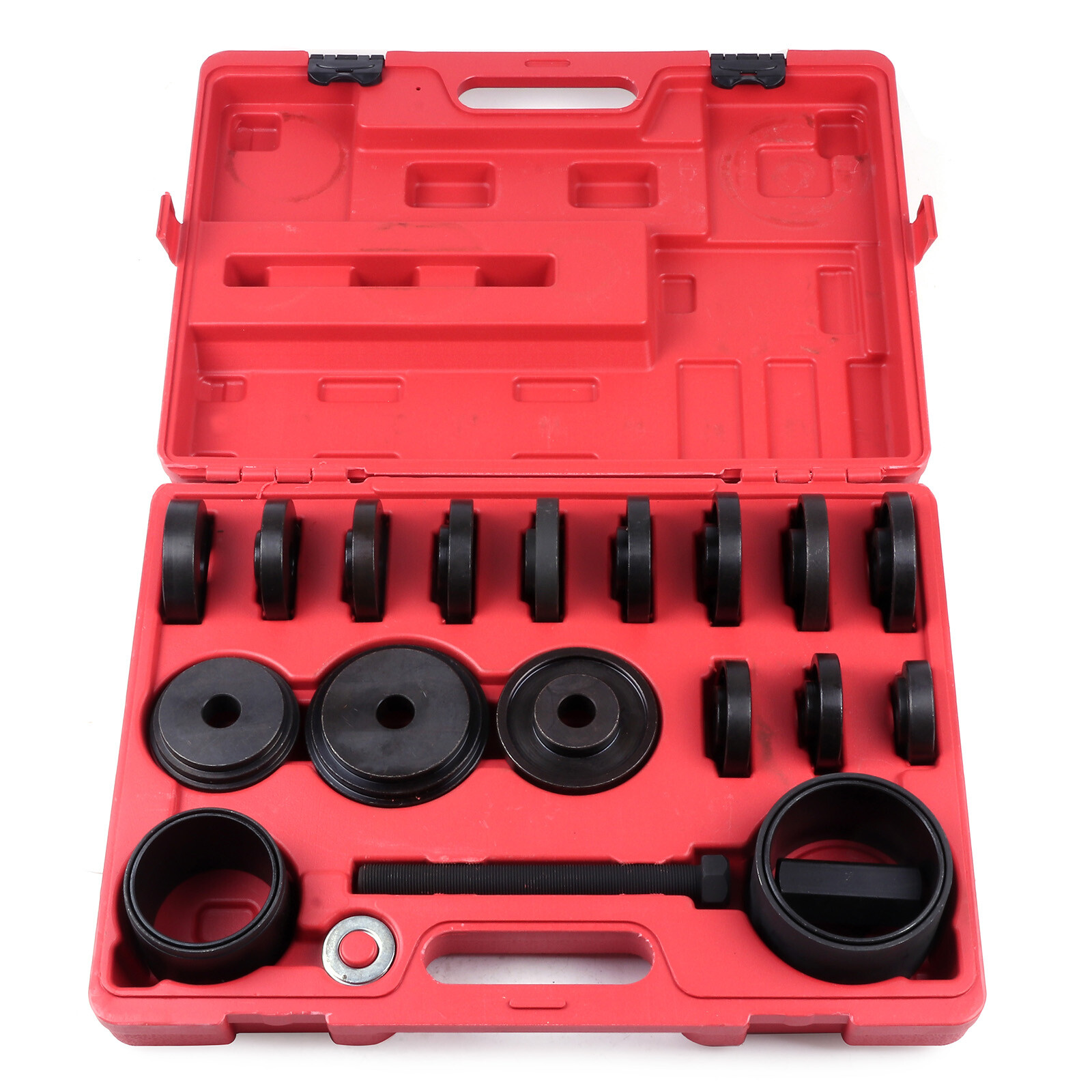 23PCS Front Wheel Drive Bearing Press Tool Removal Adapter Puller Pulley Kit FWD