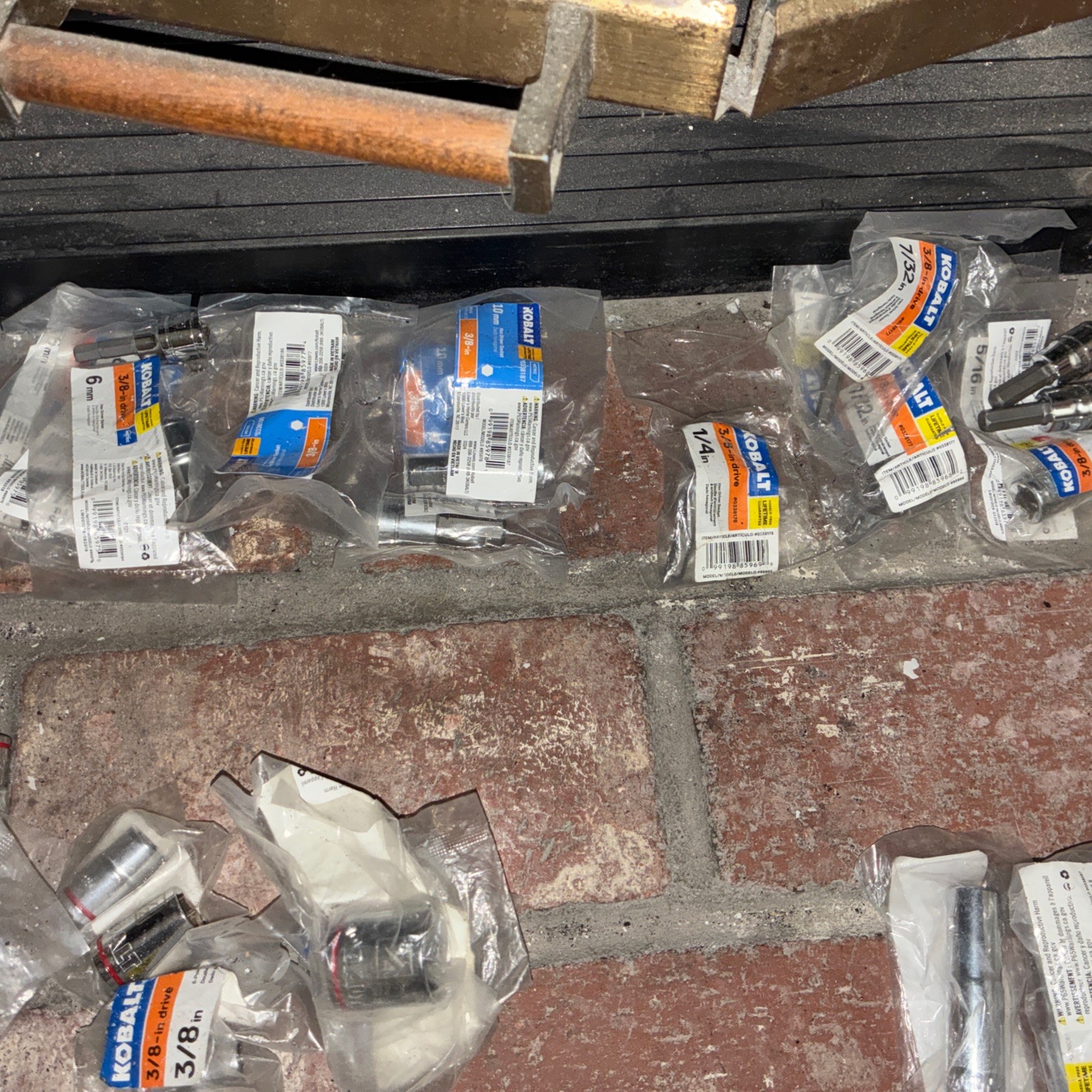 Lot 170 Kobalt Sockets 170 Items!All New 1/4 3/8 1/2 Metric SAE Assorted Chrome