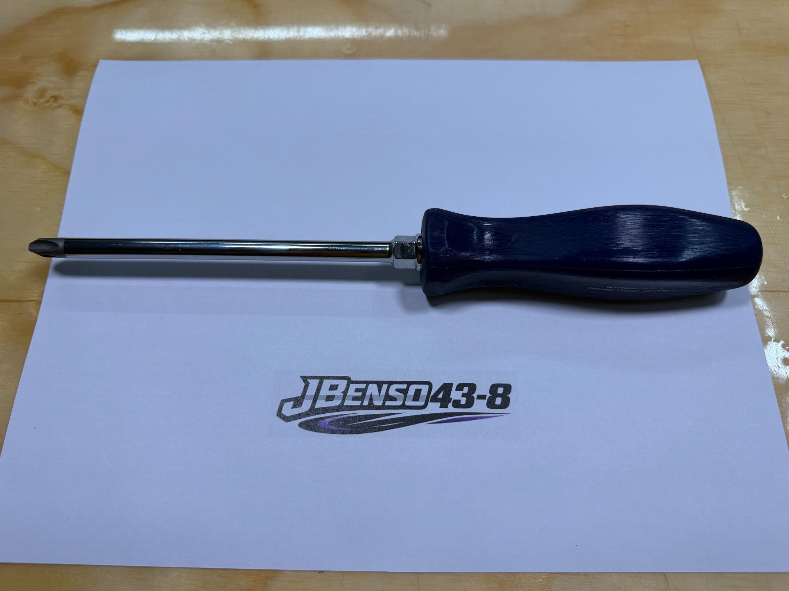 Snap-on Tools NEW CLASSIC BLUE #3 Phillips Hard Handle Screwdriver SDDP63IRACB