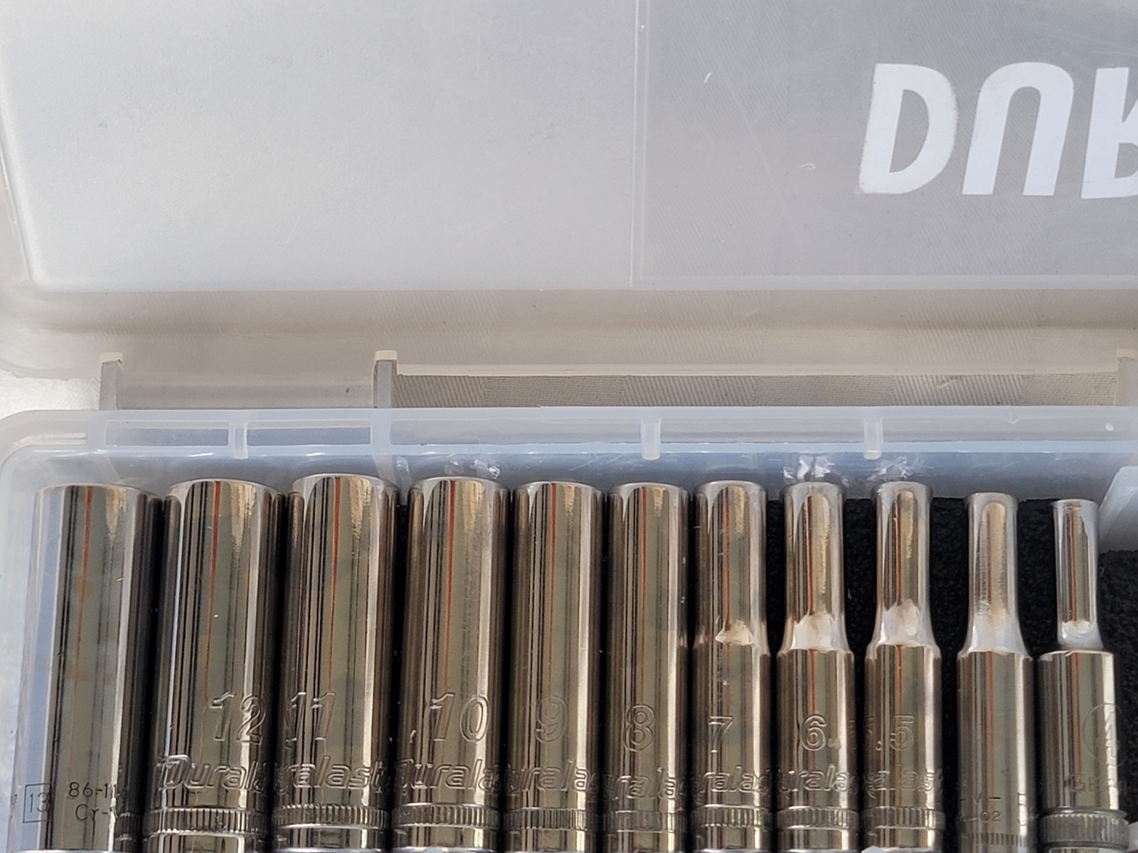 94pc Duralast MIX Socket Wrench Set 1/4″ & 3/8″ dr., SAE/Metric Plastic Box EXC!