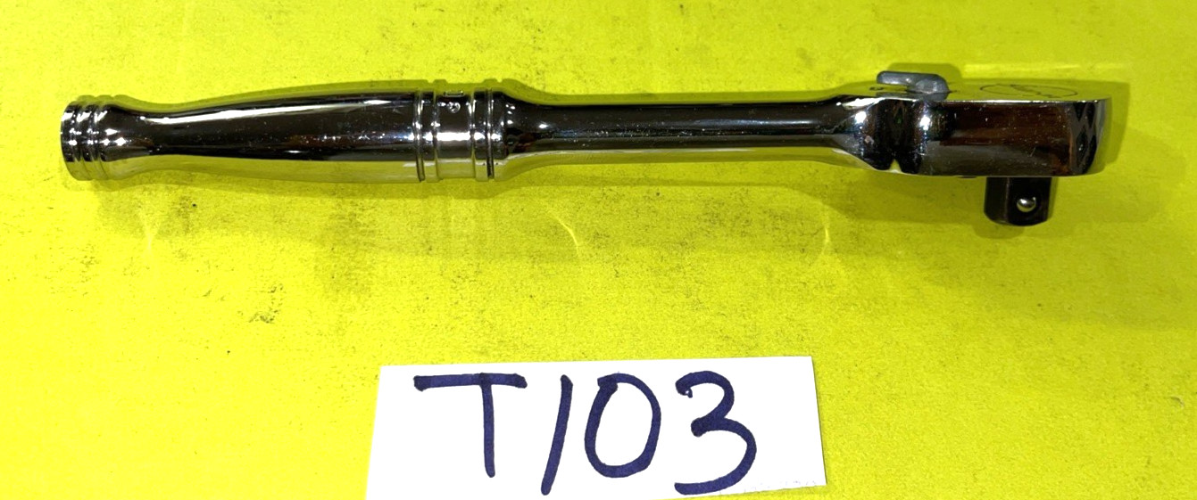 SNAP-ON TOOLS 3/8 DRIVE 7-1/2 INCH CHROME 80TOOTH RATCHET F80 SHIPPED FREE IN US