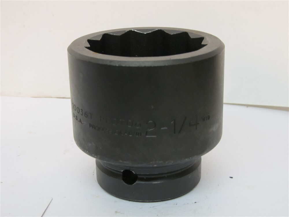Proto J10036T , 2-1/4″ Standard Impact Socket, 1″ Drive, 12 Point