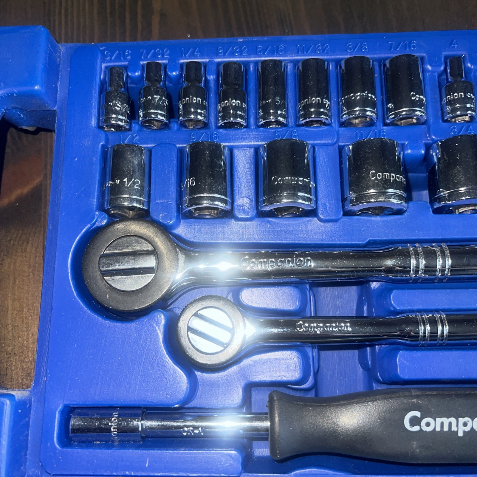 Sears Companion 48 piece 3/8″ Socket set 30372 USA Standard And Metric Like New