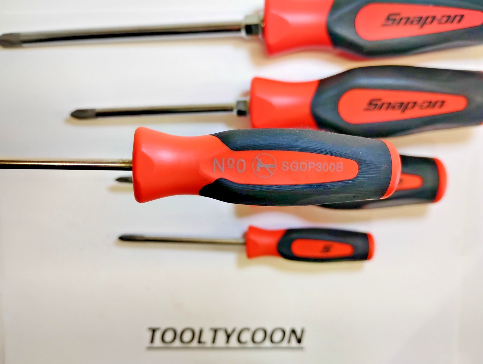 Snap-on Tools NEW 5pc ORANGE Soft Grip ALL PHILLIPS TIP Screwdriver Set SGDP50BO
