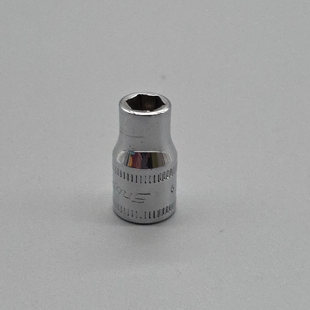 Snap-on Tools 1/4″ Drive 6mm 6PT SAE Shallow Chrome Socket TMM6 USA