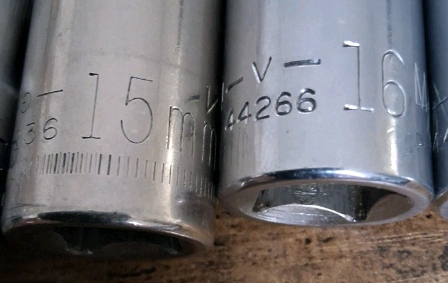 Lot Of 6 Craftsman V Metric 12 Point 1/2″ Drive Sockets 13,14,15,16,17&22mm