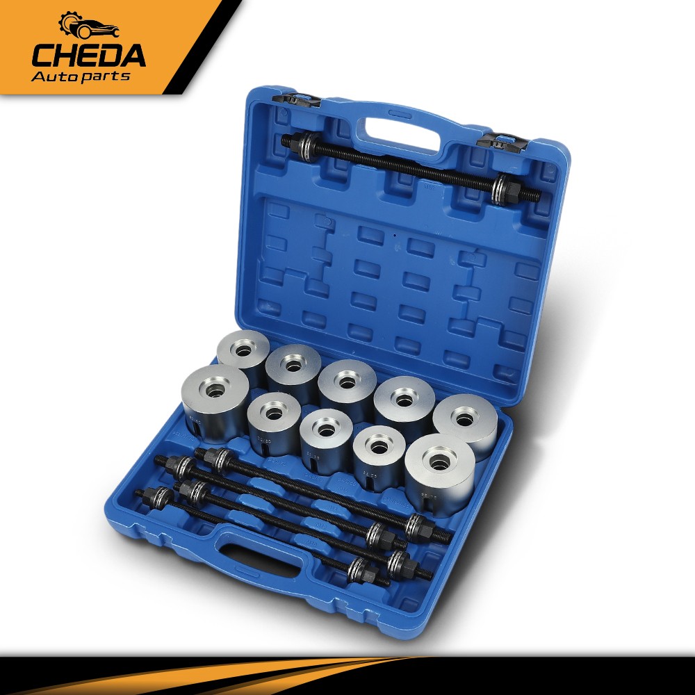 Universal Press & Pull Sleeve Kit Bush Bearing Removal Insertion Tool Kit 27 PCS