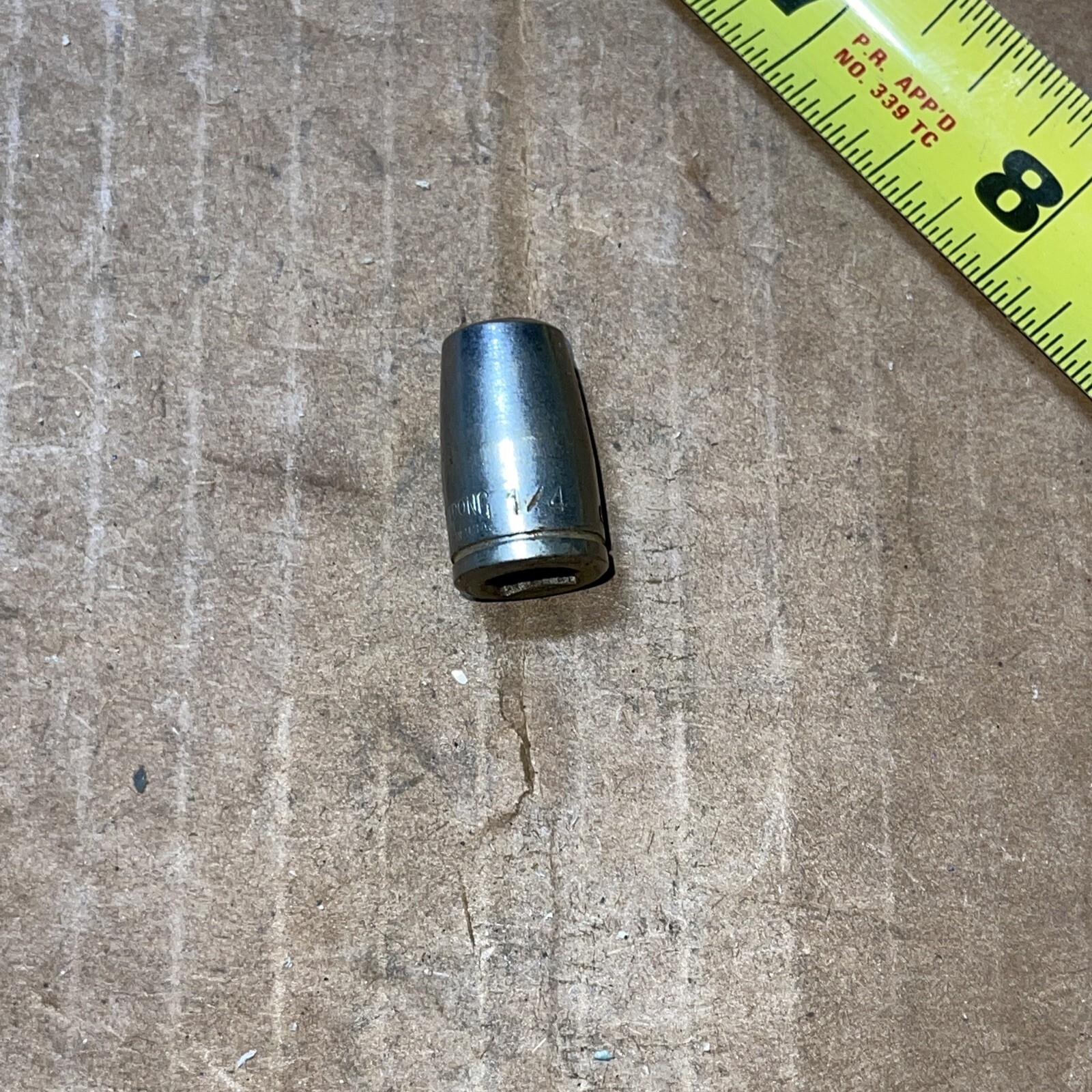 Vintage Armstrong USA NM608 1/4 In SAE 1/4 Drive 6 Point Socket nm-608