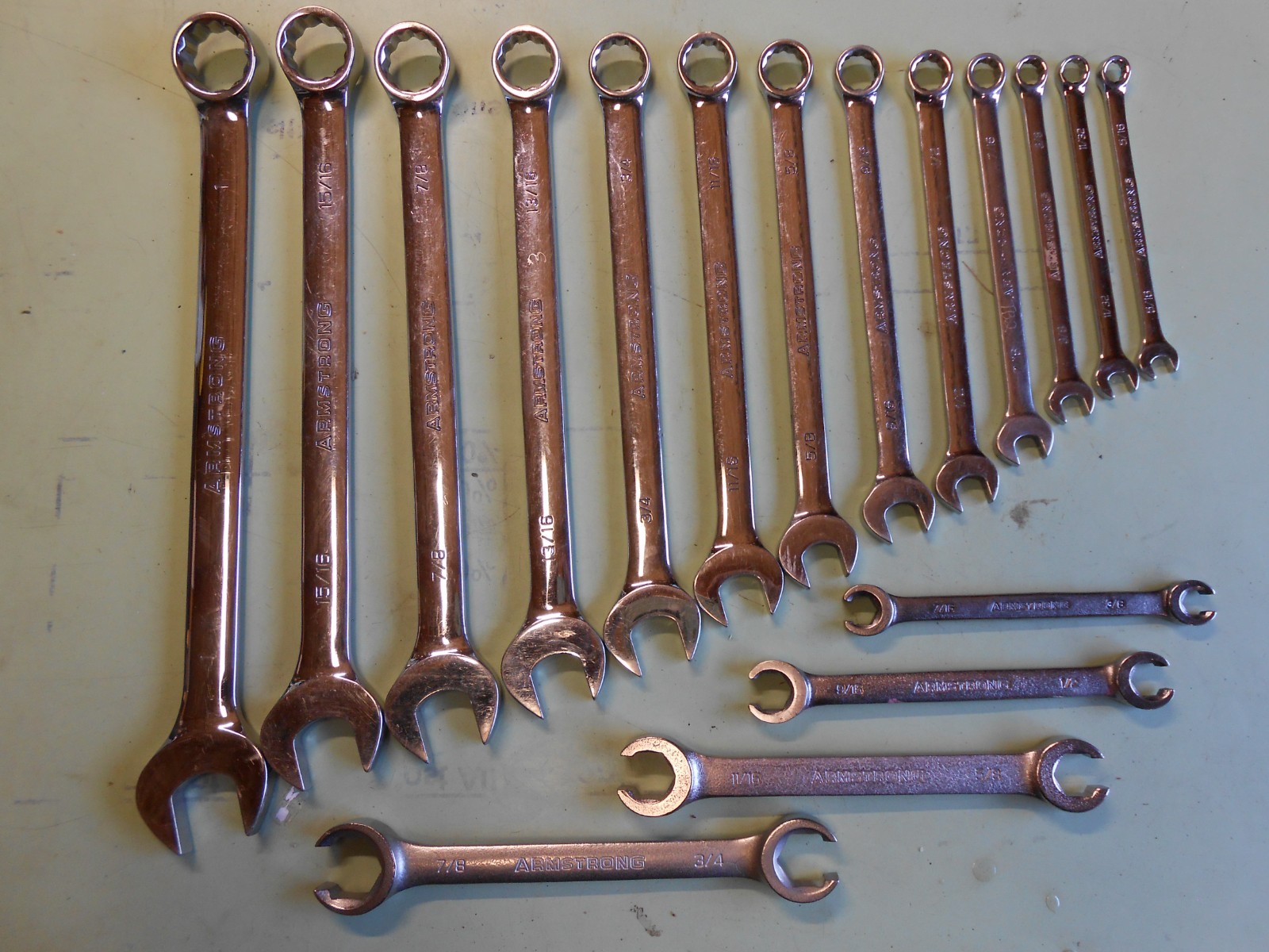 Armstrong GMTK Drawer 4 – SAE Combination & Flare Nut Wrenches Pelican 0450