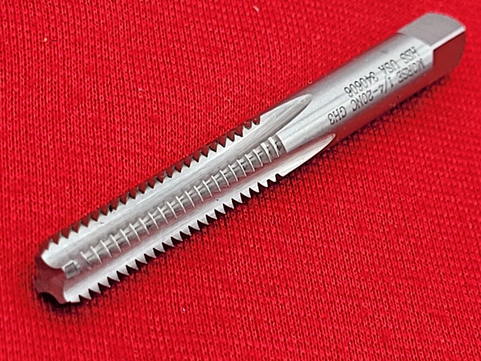 1/4-20 NC Bottom Tap Morse MT3732605 Hand Tap USA 4 Flute GH3